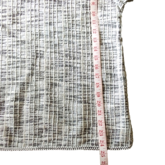 2 For $35 MAX Studio Norstroms Checker Knit top 3/4 Slv Black/wh  Sz S LIKE NEW - Picture 13 of 14